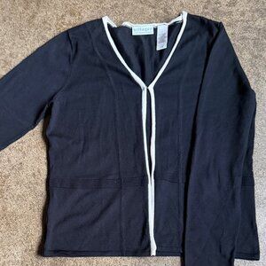 Liz Claiborne Villager Black Cardigan